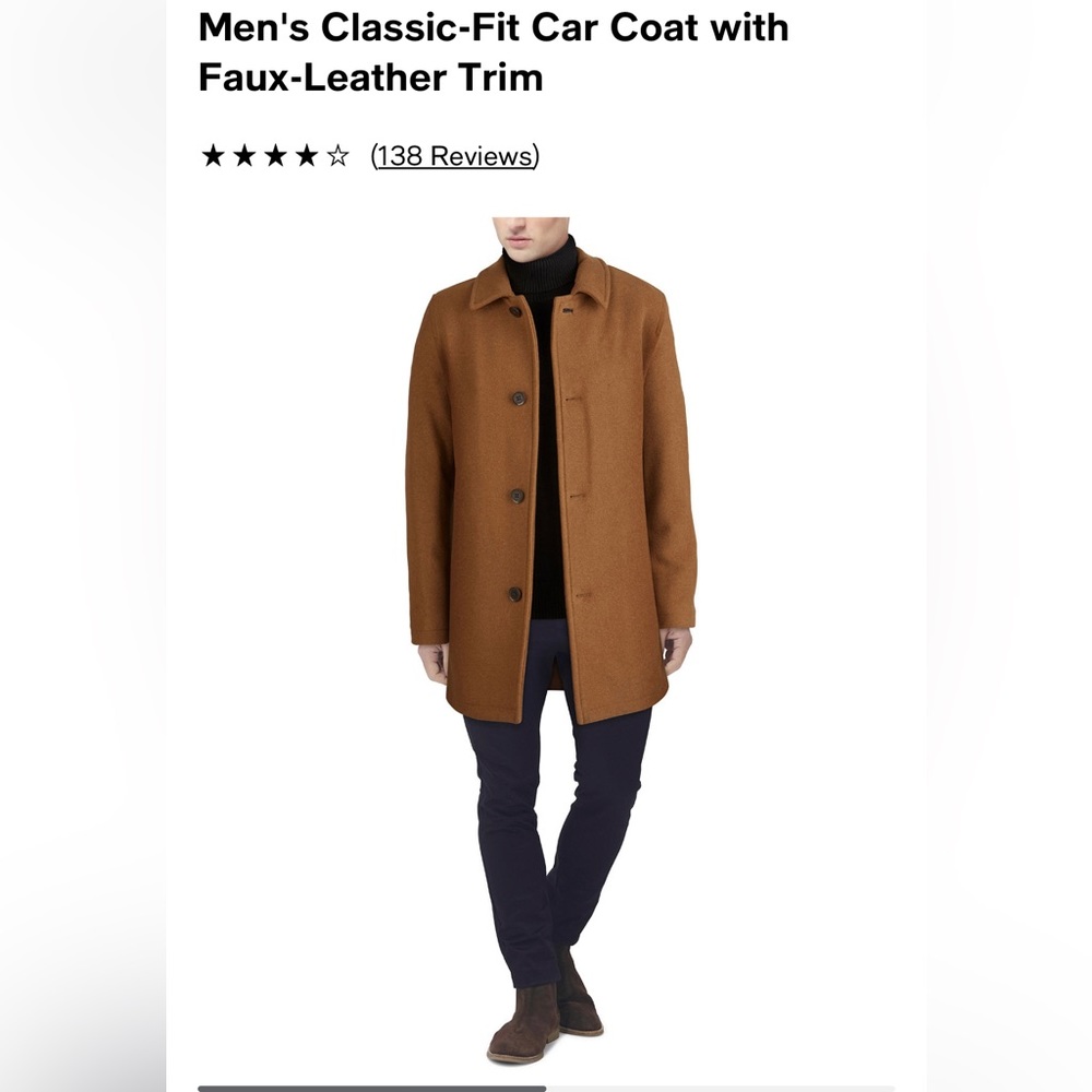 Cole Haan car coat (men, small)